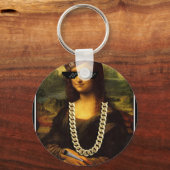 Het Leven van Mona Lisa Thug Life Art Sleutelhanger (Voorkant)