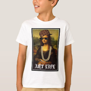 Het Leven van Mona Lisa Thug Life Art T-shirt