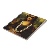 Het Leven van Mona Lisa Thug Life Art Tegeltje (Zijkant)