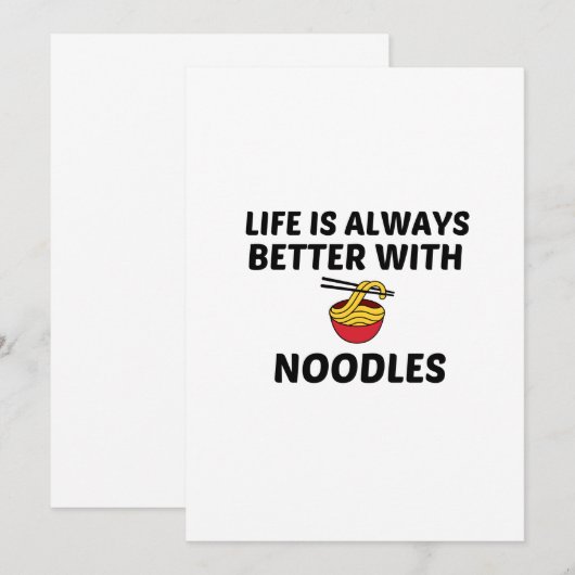 HET LEVEN VAN NOODEN IS BETER BEDANKKAART (Voorkant / Achterkant)