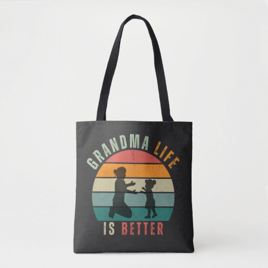 Het leven van oma is beter tote bag (Voorkant)