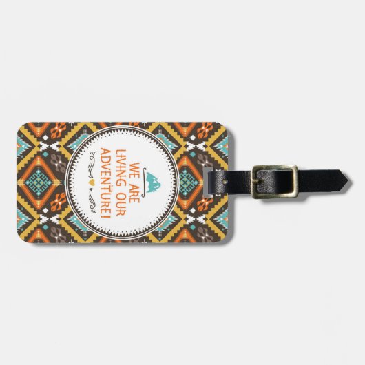 Het leven van ons avontuur bagagelabel (Voorkant horizontaal)