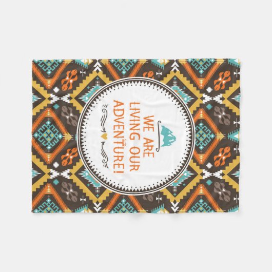 Het leven van ons avontuur fleece deken (Voorkant (Horizontaal))