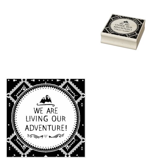 Het leven van ons avontuur rubberstempel (Gestempeld)