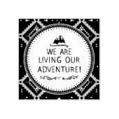 Het leven van ons avontuur rubberstempel (Afrduk)