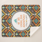 Het leven van ons avontuur sherpa deken (Voorkant (horizontaal))