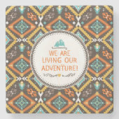 Het leven van ons avontuur stenen onderzetter (Voorkant)