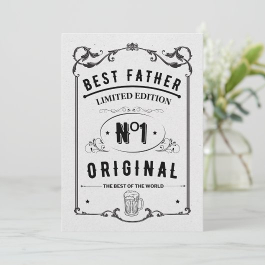 Het leven van papa, het beste leven kaart (Staand voorkant)