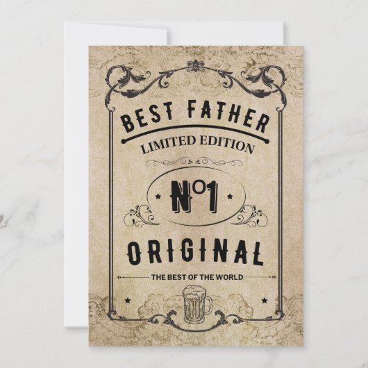 Het leven van papa, het beste leven kaart (Voorkant)