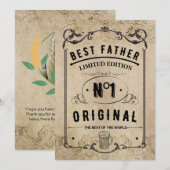 Het leven van papa, het beste leven kaart (Voorkant / Achterkant)