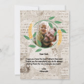 Het leven van papa, het beste leven kaart (Achterkant)