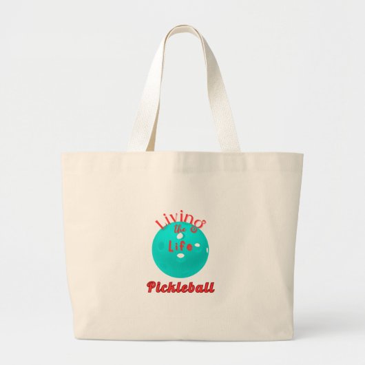 Het leven van Pickleball Grote Tote Bag (Voorkant)