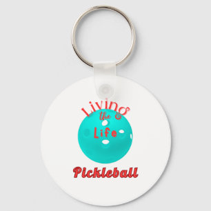 Het leven van Pickleball Sleutelhanger