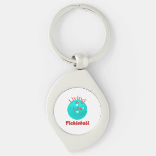 Het leven van Pickleball Sleutelhanger