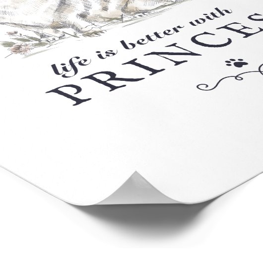 Het leven van pommeren is beter met de aangepaste  poster (Hoek)