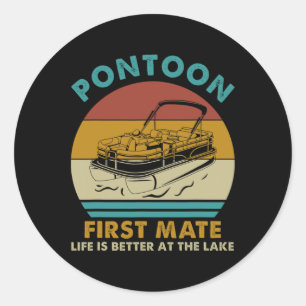 Het leven van Pontoon eerste stuiver is beter bij Ronde Sticker