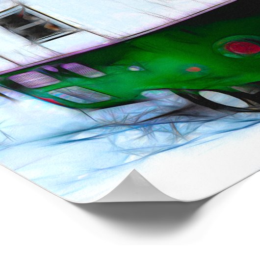 Het leven van Retro Camper Hippie is een reis die  Poster (Hoek)