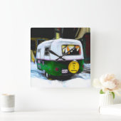 Het leven van Retro Hippie is een reis die gewoon  Vierkante Klok (Huis)