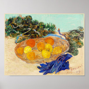 Het leven van Sinaasappels en Lemons met blauwe ha Poster