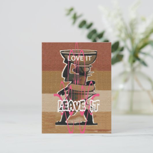 Het leven van vrouwen en kinderen is niet eerlijk, briefkaart (Staand voorkant)