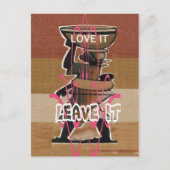 Het leven van vrouwen en kinderen is niet eerlijk, briefkaart (Voorkant)