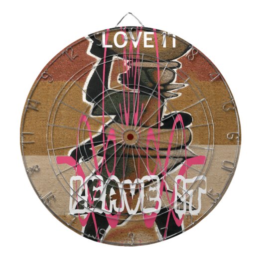 Het leven van vrouwen en kinderen is niet eerlijk, dartbord (Voorkant)