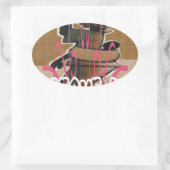 Het leven van vrouwen en kinderen is niet eerlijk, ovale sticker (Tas)