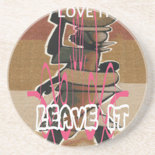 Het leven van vrouwen en kinderen is niet eerlijk, zandsteen onderzetter