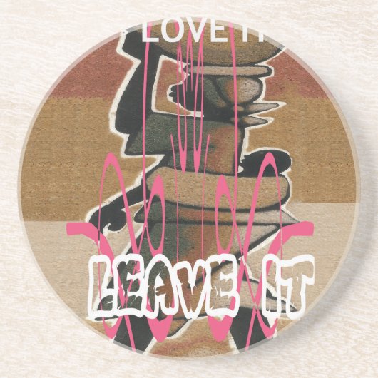 Het leven van vrouwen en kinderen is niet eerlijk, zandsteen onderzetter (Voorkant)