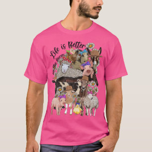 Het leven van westerne dieren is beter op de Koe v T-shirt