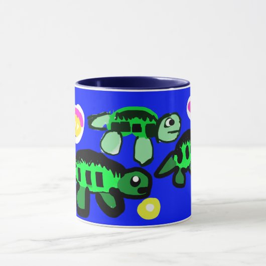 Het leven van zeeschildpadden mok (Midden)