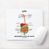 Het leven vereist veel darmen (spijsverteringsstel muismat (Met muis)