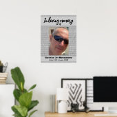 Het leven vieren  Foto Funeral  Schuimbord Poster (Thuiskantoor)