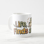 Het leven vindt een weg koffiemok (Voorkant links)