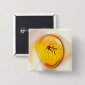 Het leven vindt een weg vierkante button 5,1 cm (Voorkant /achterkant)