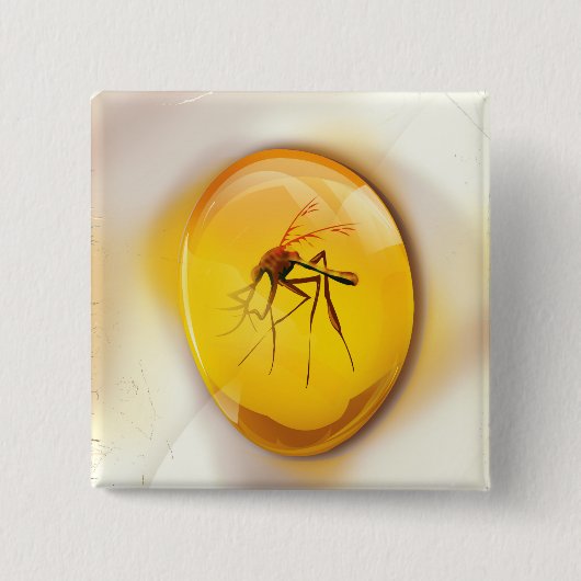 Het leven vindt een weg vierkante button 5,1 cm (Voorkant)