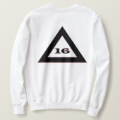 Het leven voelt ver weg van het paradijs vanwege h trui (Design achterkant)