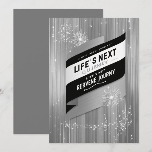 Het leven volgende reis kaart (Voorkant / Achterkant)