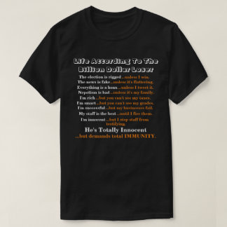 Het leven volgens de miljardenverliezer........ t-shirt
