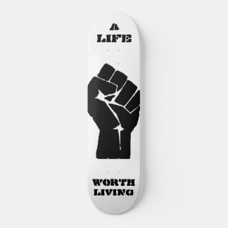 HET LEVEN WAARD HET LEVEN PERSOONLIJK SKATEBOARD