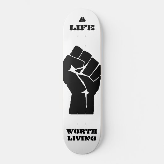 HET LEVEN WAARD HET LEVEN PERSOONLIJK SKATEBOARD (Voorkant)