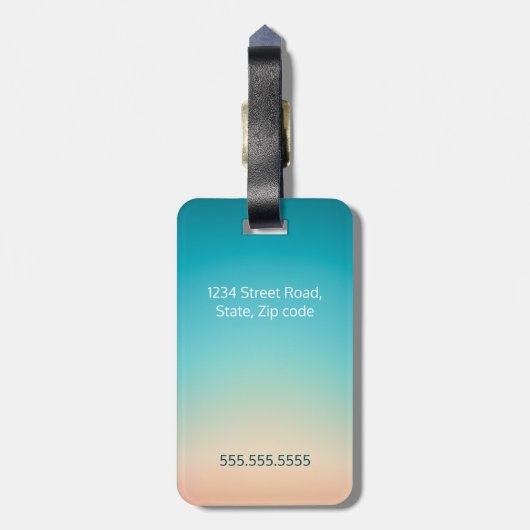 Het leven was bedoeld voor goede vrienden en grote bagagelabel (Achterkant verticaal)