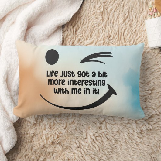 Het leven werd gewoon interessanter grappig citaat kussen (Deken)