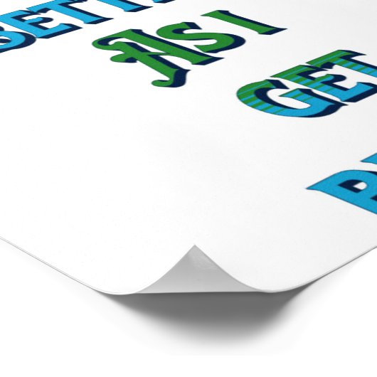 Het leven wordt beter naarmate ik beter word poster (Hoek)