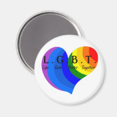 Het leven wordt beter samen LGBT Pride Magneet (Voorkant / Achterkant)