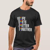 Het leven wordt beter samen LGBTQ Pride Maand 2022 T-shirt (Voorkant)