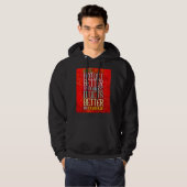 Het leven wordt niet beter als het beter wordt hoodie (Voorkant volledig)