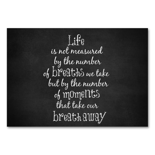 Het leven wordt niet gemeten aan de hand van de bo kaart (Voorkant)