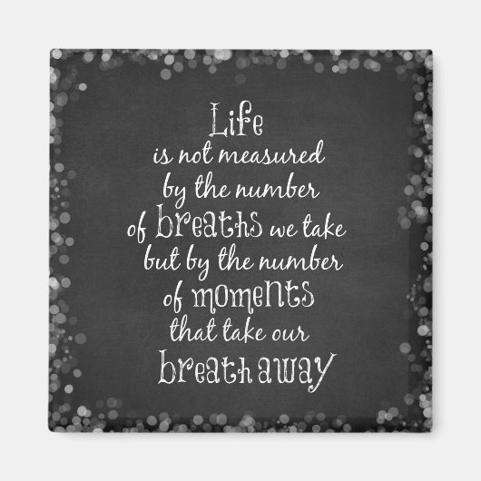 Het leven wordt niet gemeten aan de hand van de bo magneet (Voorkant)