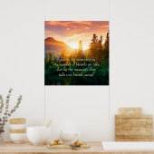 Het leven wordt niet gemeten door... poster (Keuken)